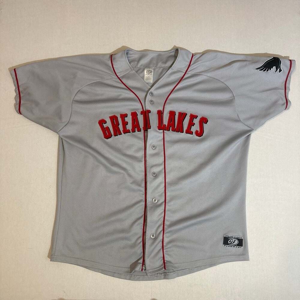 OT Sports Great Lakes Loons Gray Baseball Jersey XXL